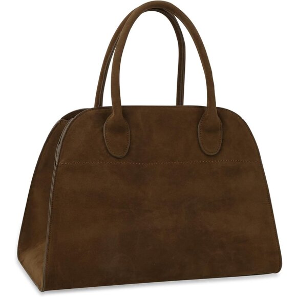 Fashion Vintage Women Suede Tote Bag Large Coffee Casual Travel Purse
